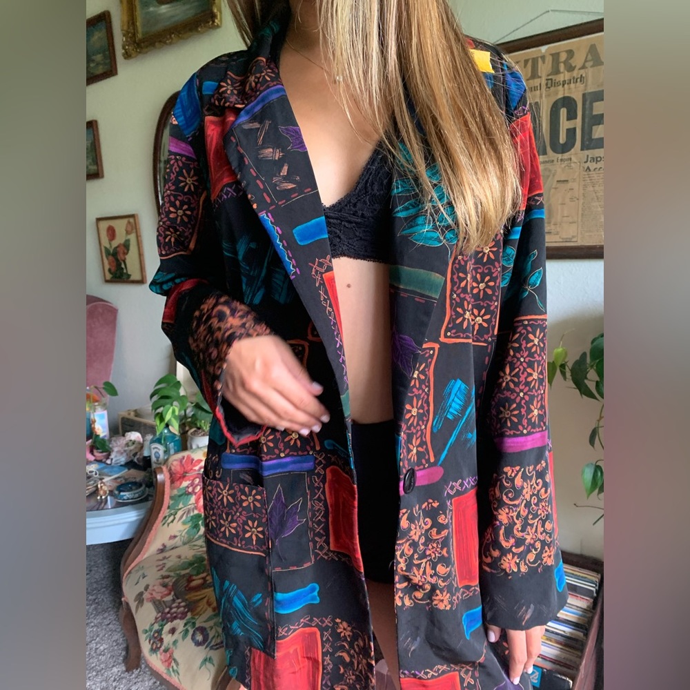 Funky 80s Oversized Blazer